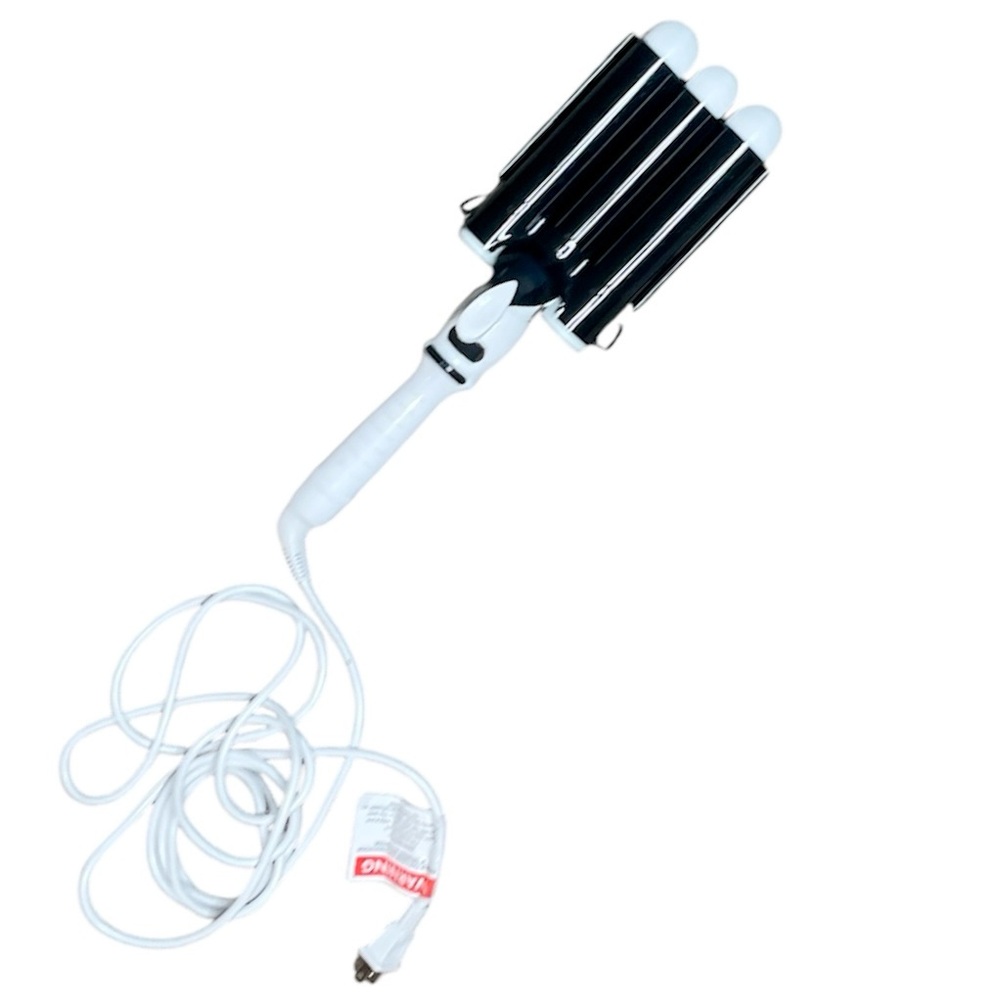 Hair Wand Digital White With Black Ceramic Barrels
In great condition